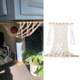 Simple Hanging Fruit Basket Fruit Hammock Holder Net Cotton Rope Hanger for Kitchen Home Decor