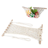Simple Hanging Fruit Basket Fruit Hammock Holder Net Cotton Rope Hanger for Kitchen Home Decor