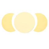 Acrylic Mirror Wall Sticker Sun Half Moon Shape Decorative Background Decal for Home UseGold