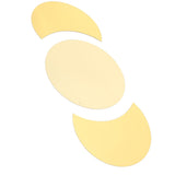 Acrylic Mirror Wall Sticker Sun Half Moon Shape Decorative Background Decal for Home UseGold