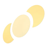 Acrylic Mirror Wall Sticker Sun Half Moon Shape Decorative Background Decal for Home UseGold - 45-Degree Angle