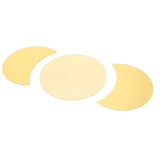 Acrylic Mirror Wall Sticker Sun Half Moon Shape Decorative Background Decal for Home UseGold - Low Angle