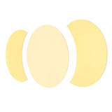 Acrylic Mirror Wall Sticker Sun Half Moon Shape Decorative Background Decal for Home UseGold