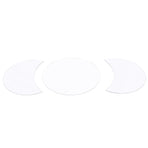 Acrylic Mirror Wall Sticker Sun Half Moon Shape Decorative Background Decal for Home UseSilver