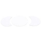 Acrylic Mirror Wall Sticker Sun Half Moon Shape Decorative Background Decal for Home UseSilver - Front View