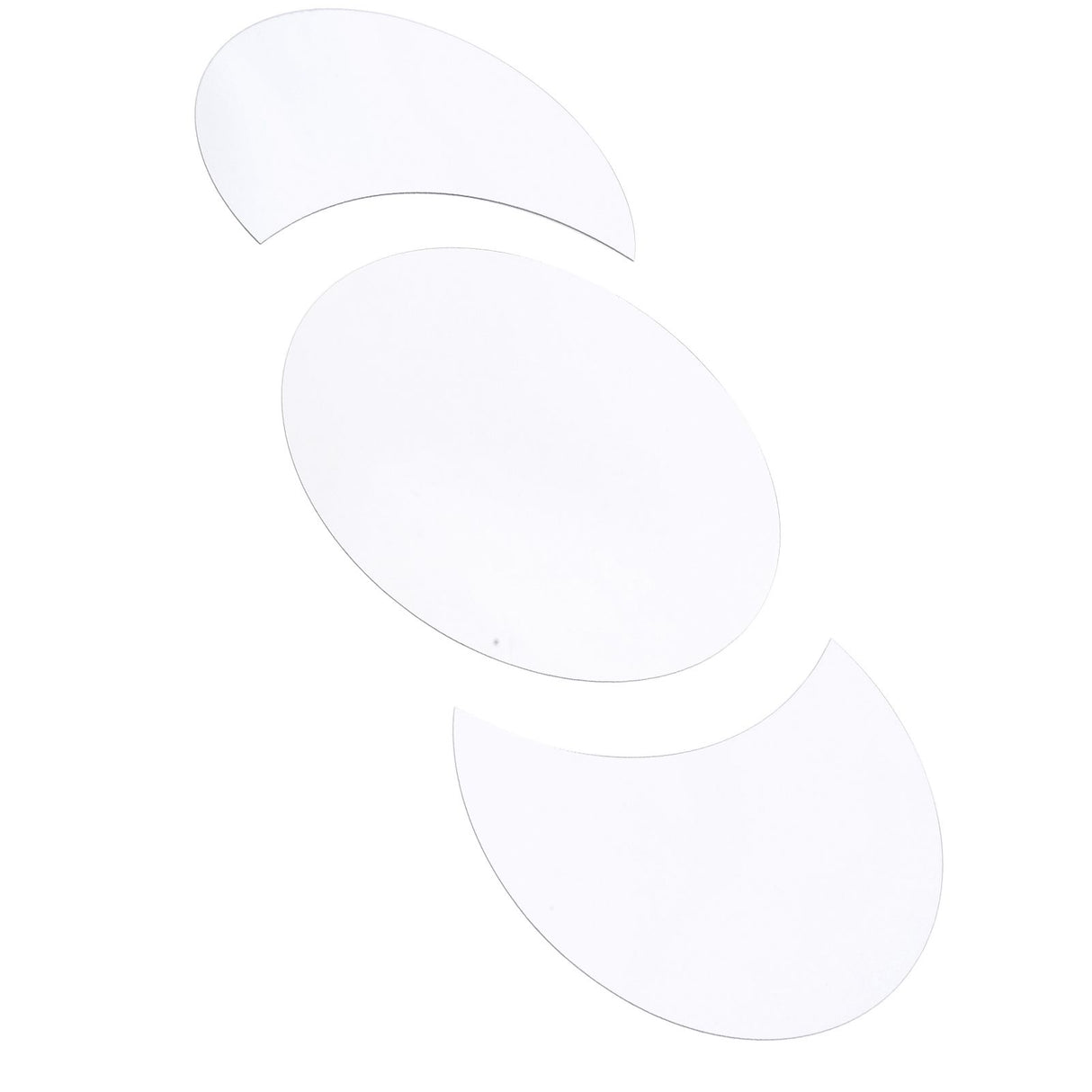 Acrylic Mirror Wall Sticker Sun Half Moon Shape Decorative Background Decal for Home UseSilver