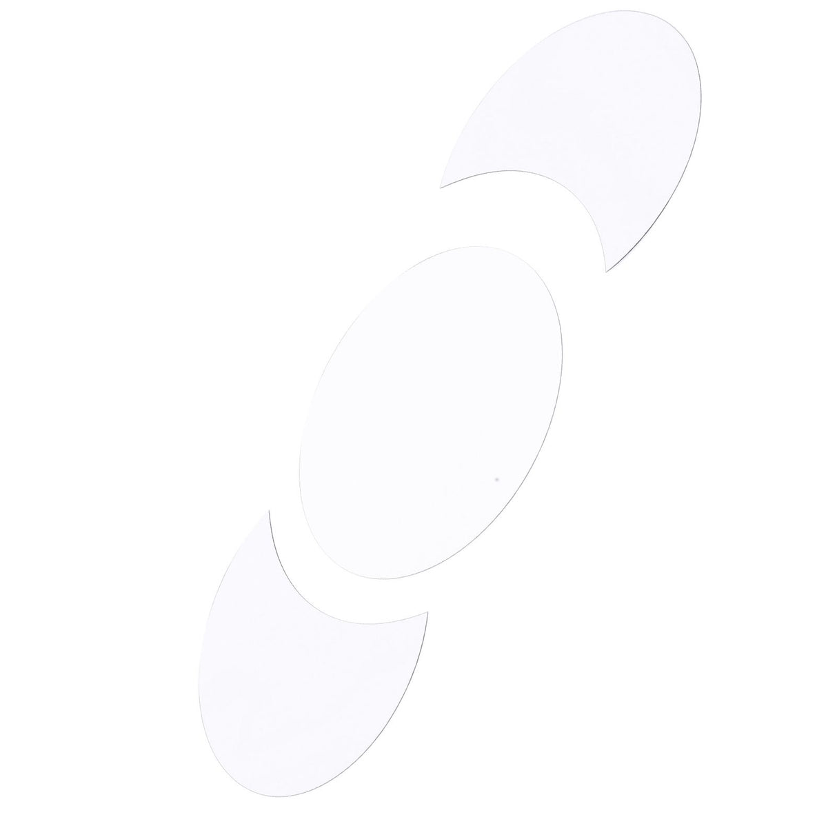 Acrylic Mirror Wall Sticker Sun Half Moon Shape Decorative Background Decal for Home UseSilver