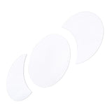 Acrylic Mirror Wall Sticker Sun Half Moon Shape Decorative Background Decal for Home UseSilver - 45-Degree Angle