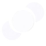 Acrylic Mirror Wall Sticker Sun Half Moon Shape Decorative Background Decal for Home UseSilver