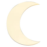 Moon Shape Mirror Wall Sticker Acrylic Decorative Background Decal for Home Office CorridorGold
