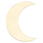 Moon Shape Mirror Wall Sticker Acrylic Decorative Background Decal for Home Office CorridorGold