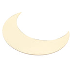 Moon Shape Mirror Wall Sticker Acrylic Decorative Background Decal for Home Office CorridorGold