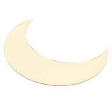 Moon Shape Mirror Wall Sticker Acrylic Decorative Background Decal for Home Office CorridorGold - Front View