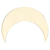 Moon Shape Mirror Wall Sticker Acrylic Decorative Background Decal for Home Office CorridorGold