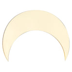 Moon Shape Mirror Wall Sticker Acrylic Decorative Background Decal for Home Office CorridorGold