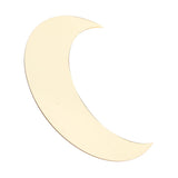Moon Shape Mirror Wall Sticker Acrylic Decorative Background Decal for Home Office CorridorGold - Top-Down View