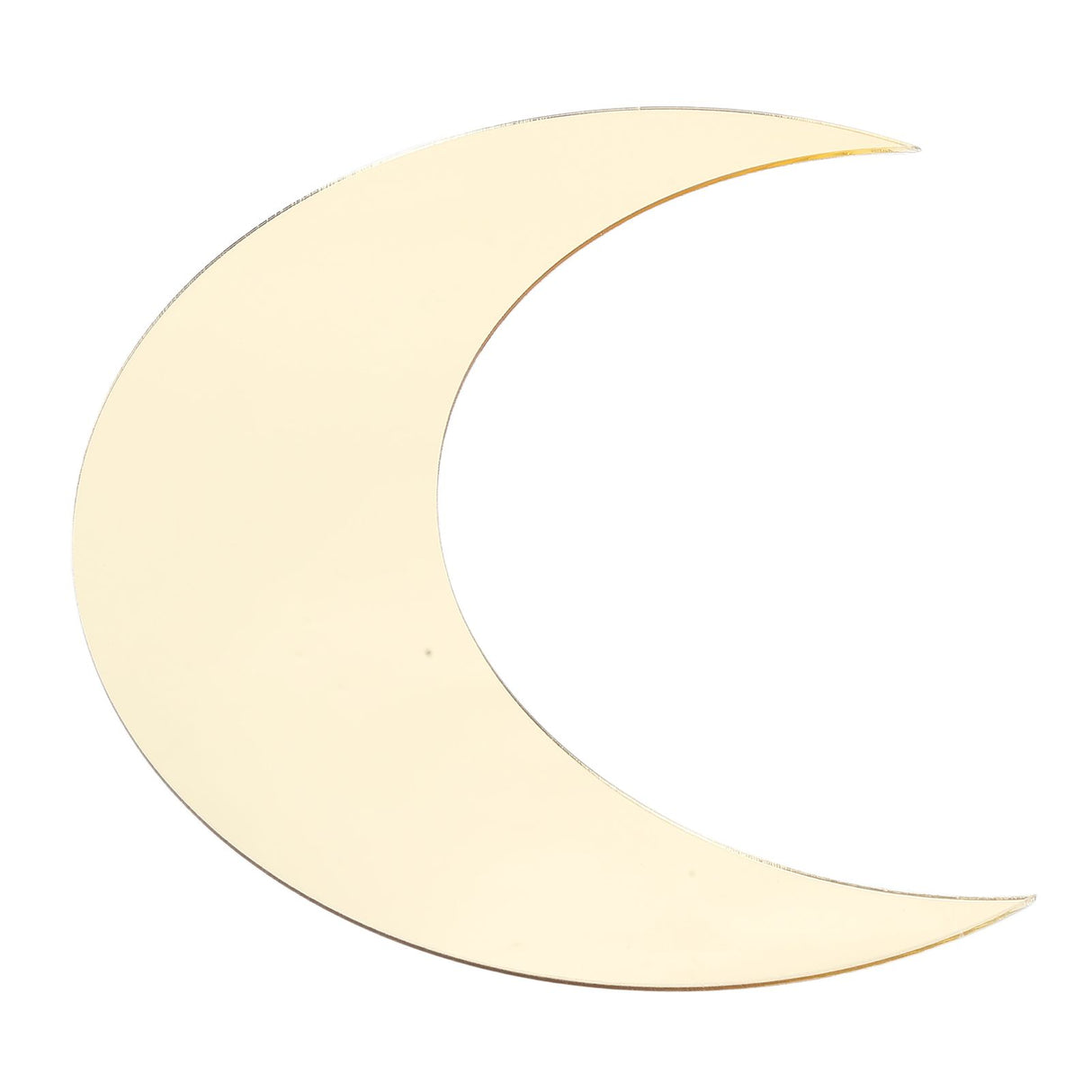 Moon Shape Mirror Wall Sticker Acrylic Decorative Background Decal for Home Office CorridorGold