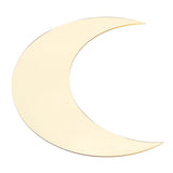 Moon Shape Mirror Wall Sticker Acrylic Decorative Background Decal for Home Office CorridorGold - 45-Degree Angle