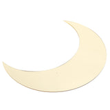 Moon Shape Mirror Wall Sticker Acrylic Decorative Background Decal for Home Office CorridorGold