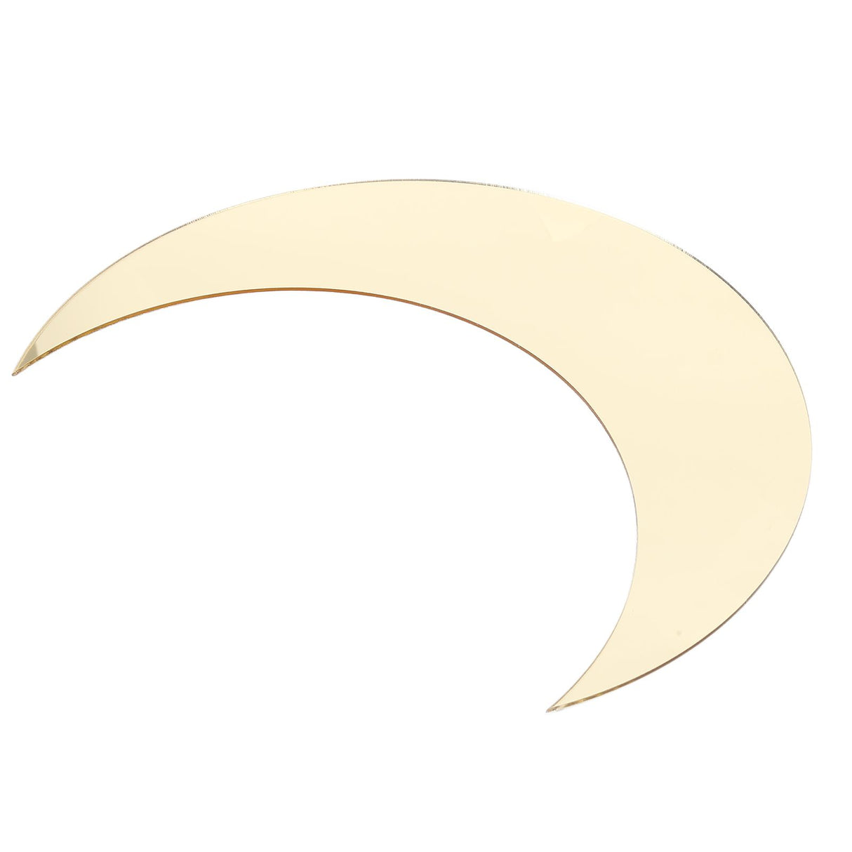 Moon Shape Mirror Wall Sticker Acrylic Decorative Background Decal for Home Office CorridorGold