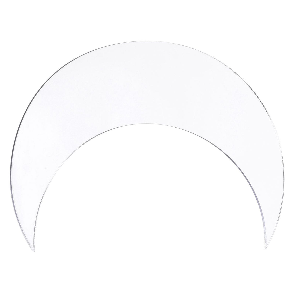 Moon Shape Mirror Wall Sticker Acrylic Decorative Background Decal for Home Office CorridorSilver