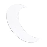 Moon Shape Mirror Wall Sticker Acrylic Decorative Background Decal for Home Office CorridorSilver