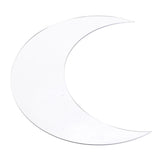 Moon Shape Mirror Wall Sticker Acrylic Decorative Background Decal for Home Office CorridorSilver - 45-Degree Angle