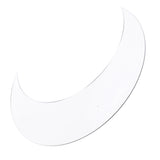 Moon Shape Mirror Wall Sticker Acrylic Decorative Background Decal for Home Office CorridorSilver
