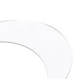 Moon Shape Mirror Wall Sticker Acrylic Decorative Background Decal for Home Office CorridorSilver