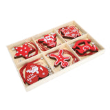 Wooden Hanging Ornaments DIY Christmas Tree Decorative Pendants Decoration AccessoriesJM02033 - Side View