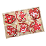 Wooden Hanging Ornaments DIY Christmas Tree Decorative Pendants Decoration AccessoriesJM02033