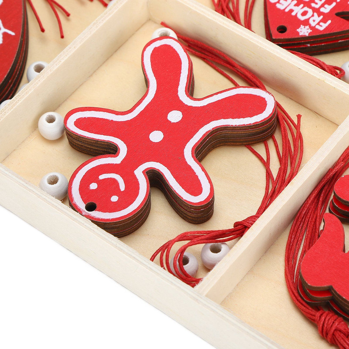 Wooden Hanging Ornaments DIY Christmas Tree Decorative Pendants Decoration AccessoriesJM02033