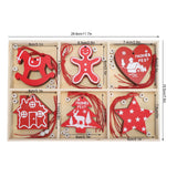Wooden Hanging Ornaments DIY Christmas Tree Decorative Pendants Decoration AccessoriesJM02033 - Extra Image