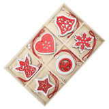 Wooden Hanging Ornaments DIY Christmas Tree Decorative Pendants Decoration AccessoriesJM02034 - Front View
