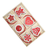 Wooden Hanging Ornaments DIY Christmas Tree Decorative Pendants Decoration AccessoriesJM02034 - 45-Degree Angle