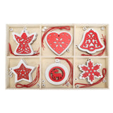 Wooden Hanging Ornaments DIY Christmas Tree Decorative Pendants Decoration AccessoriesJM02034 - Close-Up Angle