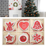 Wooden Hanging Ornaments DIY Christmas Tree Decorative Pendants Decoration AccessoriesJM02034