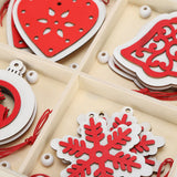 Wooden Hanging Ornaments DIY Christmas Tree Decorative Pendants Decoration AccessoriesJM02034 - Extra Image