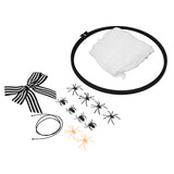 Halloween Embroidery DIY Decorative Cross Stitch Crafts Kit for Home Festival DecorationWith Bowknot - Side View