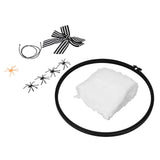 Halloween Embroidery DIY Decorative Cross Stitch Crafts Kit for Home Festival DecorationWith Bowknot