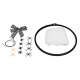 Halloween Embroidery DIY Decorative Cross Stitch Crafts Kit for Home Festival DecorationWith Bowknot