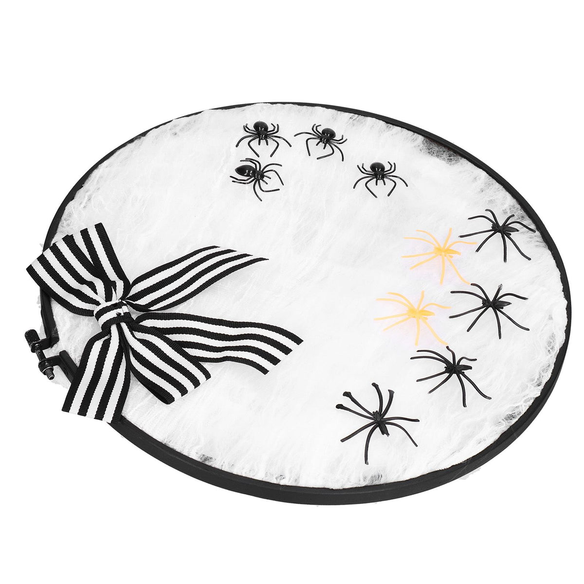 Halloween Embroidery DIY Decorative Cross Stitch Crafts Kit for Home Festival DecorationWith Bowknot