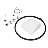 Halloween Embroidery DIY Decorative Cross Stitch Crafts Kit for Home Festival DecorationWithout Bowknot - Top-Down View