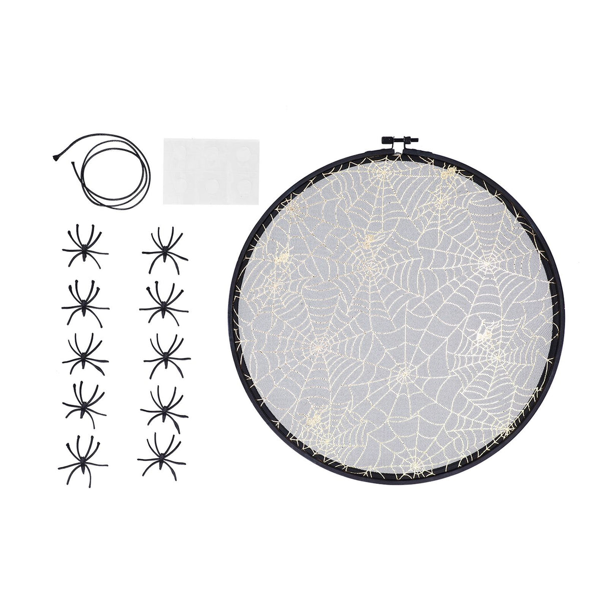 Halloween Embroidery DIY Hanging Decorative Cross Stitch Crafts Ornament for Home FestivalWithout Bowknot