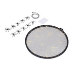 Halloween Embroidery DIY Hanging Decorative Cross Stitch Crafts Ornament for Home FestivalWithout Bowknot