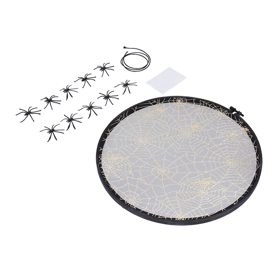 Halloween Embroidery DIY Hanging Decorative Cross Stitch Crafts Ornament for Home FestivalWithout Bowknot