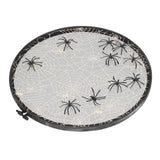 Halloween Embroidery DIY Hanging Decorative Cross Stitch Crafts Ornament for Home FestivalWithout Bowknot - Rear View