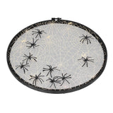 Halloween Embroidery DIY Hanging Decorative Cross Stitch Crafts Ornament for Home FestivalWithout Bowknot