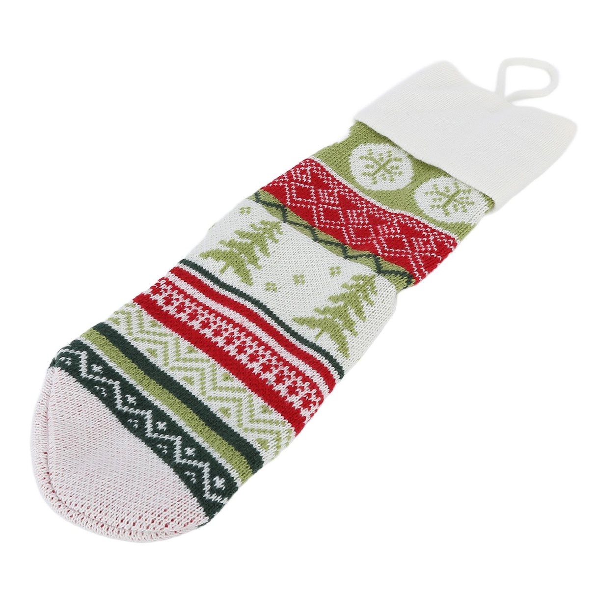 Christmas Decorations Children Sock Ornament Gift Bag Home Decoration for FestivalWhite Rope