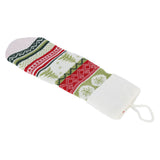 Christmas Decorations Children Sock Ornament Gift Bag Home Decoration for FestivalWhite Rope - Top-Down View